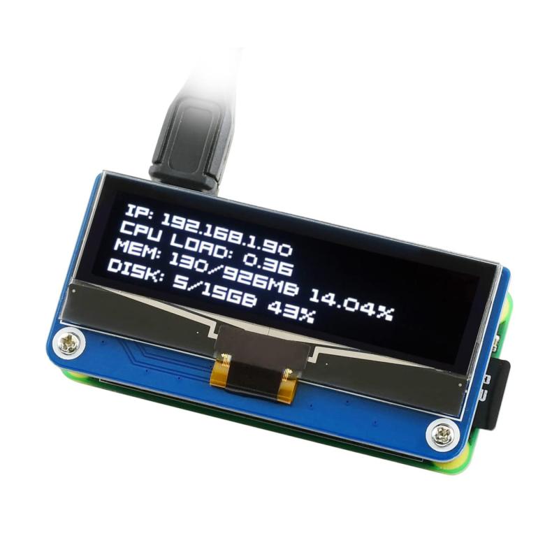 2.23インチ128X32 SPI OLED ディスプレイスクリーン モジュール HAT for for PI4B PI5 ラズベリーパイ ラズパイ RPI Raspberry Pi 3 Model B+ Plus 4 4B 5 ゼロ Zero 2 W