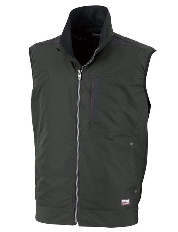 Rakuten - [Cooling Wear] Kansai(カンサイ) 【K1005】空調風神服 ベスト 服のみ／オリジナルステッカー付 (6.チャコール, EL(3L))