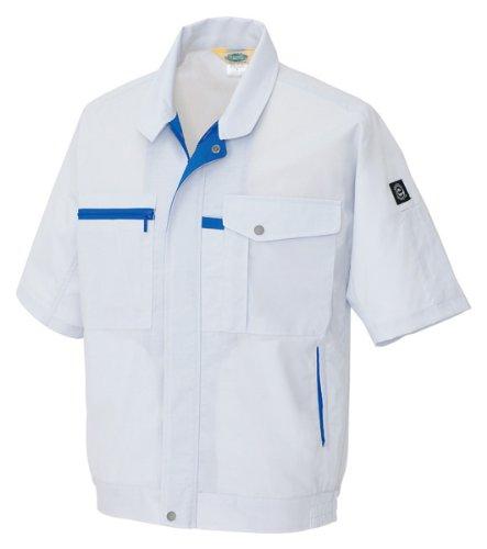 アイトス 半袖ブルゾン 男女兼用 シルバーグレー 4L 5361-003-4L