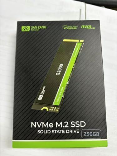 SAN ZANG MASTER SSD 256GB PCIe Gen3.0 M.2 Type 2280 NVMe 内蔵 最大読込: 2400MB/s 最大書込：1800MB/s [容量モデル：128GB/256GB ] 3D NAND搭載 SLCバッファ