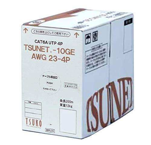 Rakuten - 通信興業 CAT6A LANケーブル (200m巻き) TSUNET-10GE AWG23-4P