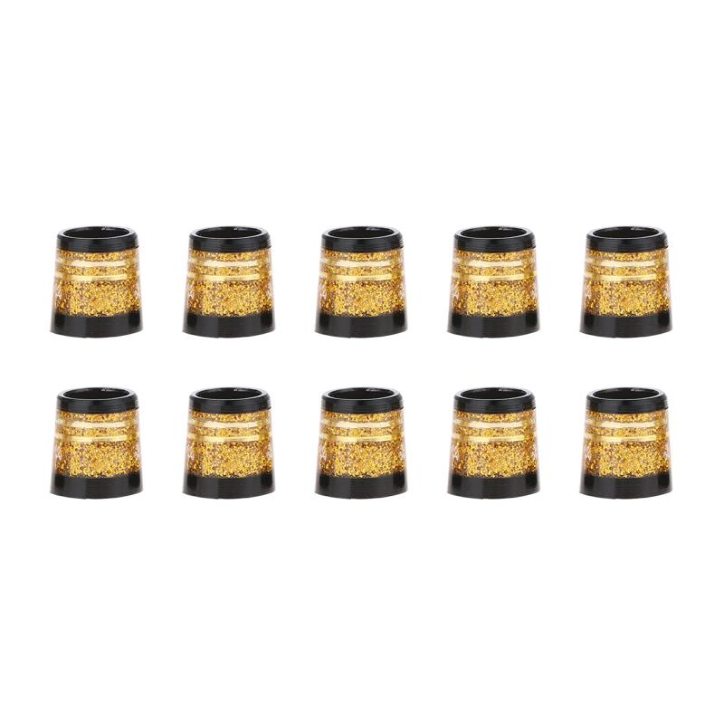 Rakuten - MUXSAM ゴルフ ソケット 10個セット フェルール セル シャフト スリーブ アイアン リシャフト (カラー:金/銀) (2ライン)