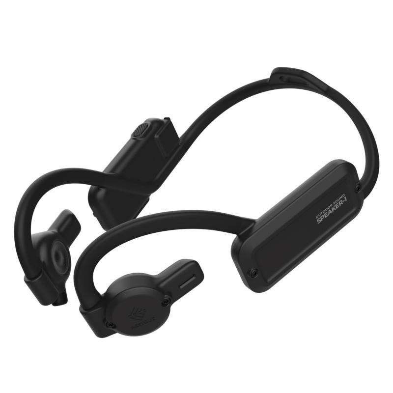 エレコム Bluetoothイヤホン NESTOUT SPEAKER-1 耳を塞がないオープンイヤータイプ ブラック LBT-NEST-SP1BK