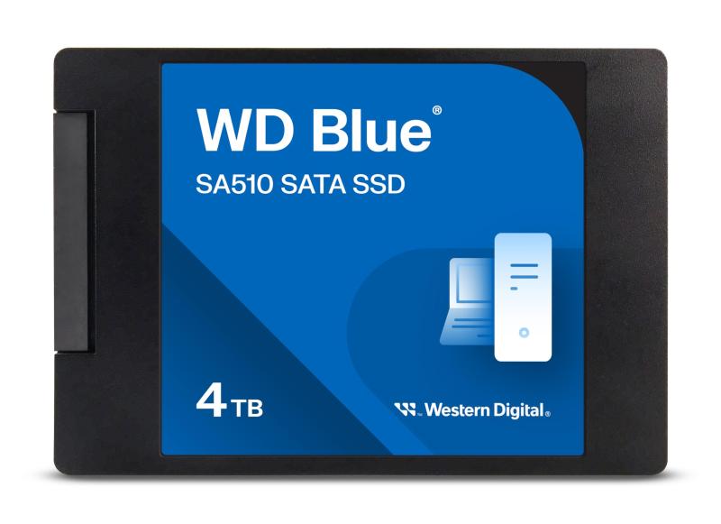 WD Blue SA510 2TB M.2 SATA SSD。最大560MB/秒の読み取り速度。