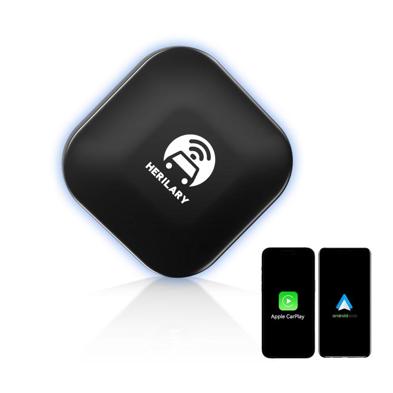 ワイヤレスCarPlayとAndroid Auto アダプター CarPlayワイヤレス化とAndroidAuto ワイヤレス化 有線CarPlay/Android Autoをワイヤレス接続に変換する Bluetooth/音楽/多言語対応 ワイヤレスディ