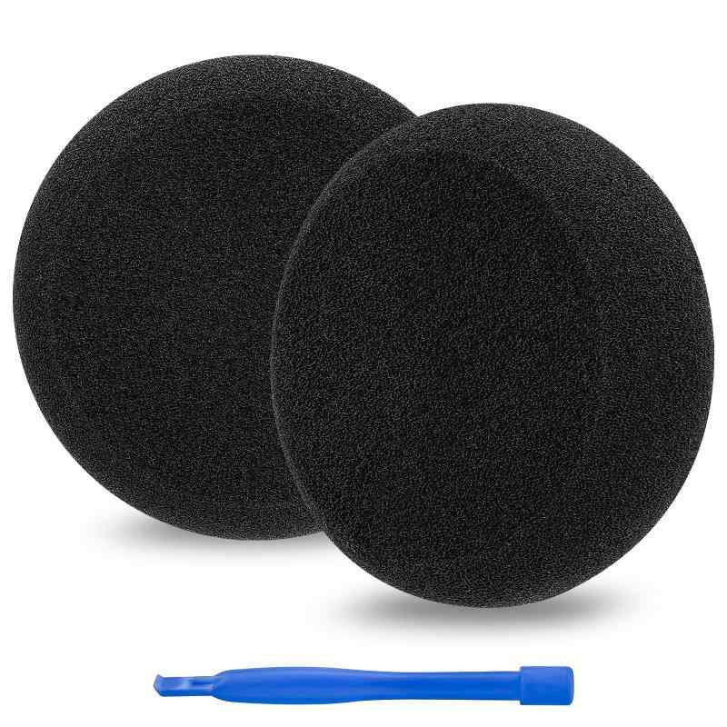Linkidea イヤーパッド 互換性 パッド グラド GRADO SR60, SR80, SR125, SR225, M1 ヘッドホンに対応 パッド イヤークッション/イヤーカップ (メモリーフォーム/ブラック)