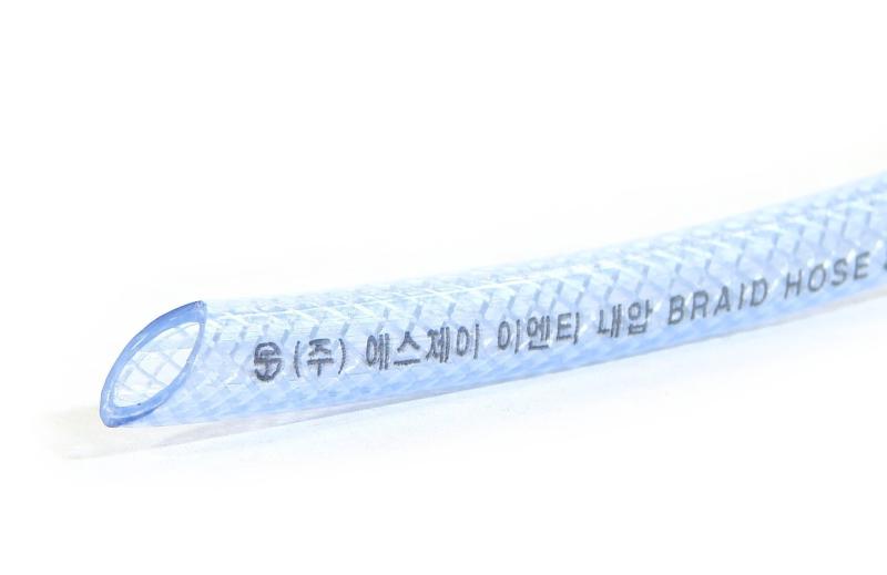 1/2" (12mm) Inner diameter 3.3Ft 1 Meter High Pressure Braided PVC Tubing Clear Hose Braid Reinforced Pipe Garden Pond Wat