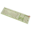 EWEADN V20 タイプライター キーボード レトロ スチームパンク 104キー/87キー メカニカルゲーム用キーボード LEDバックライト付き 有線USBキーボード メタルパネル 単色発光 防衝突 ユニーク 英