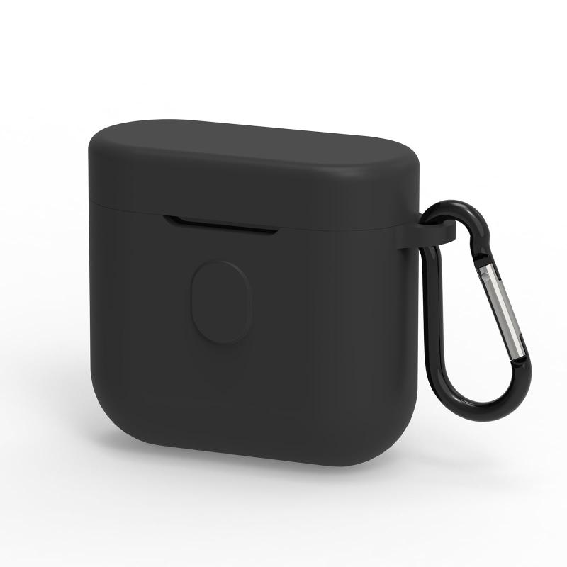 Geekria シリコンカバー 互換性 ビーアンドダブリュ Bowers &amp; Wilkin PI5 対応 True Wireless Earbuds ワイヤレスイヤホンケースカバー 外装カバー キーホルダーフック付き、ケースポートアクセス可能
