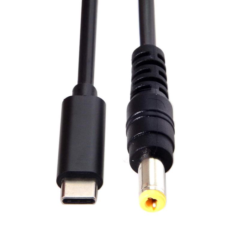 chenyang DC 5.5x2.5mm - Type C USB-C入力ケーブル ノートパソコン用 (5.5x2.5mm to USB-c)