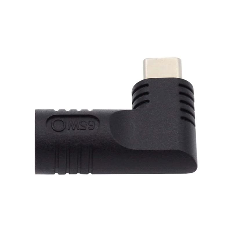 Cablecc 入力 DC ジャック - Type-C USB-C 電源プラグ 充電角度 90 度 アダプター ラップトップ 電話用