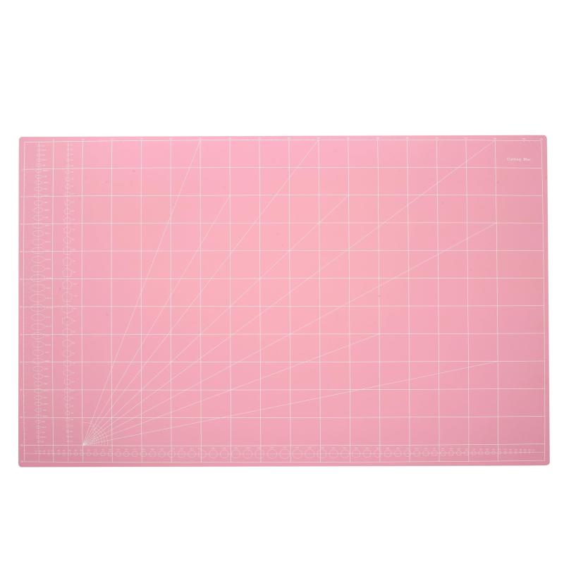 Rakuten - A1判カッティングマット900×600×3mm 赤ピンク●両面タイプ●カッターマット●メモリ付 大判 ピンク