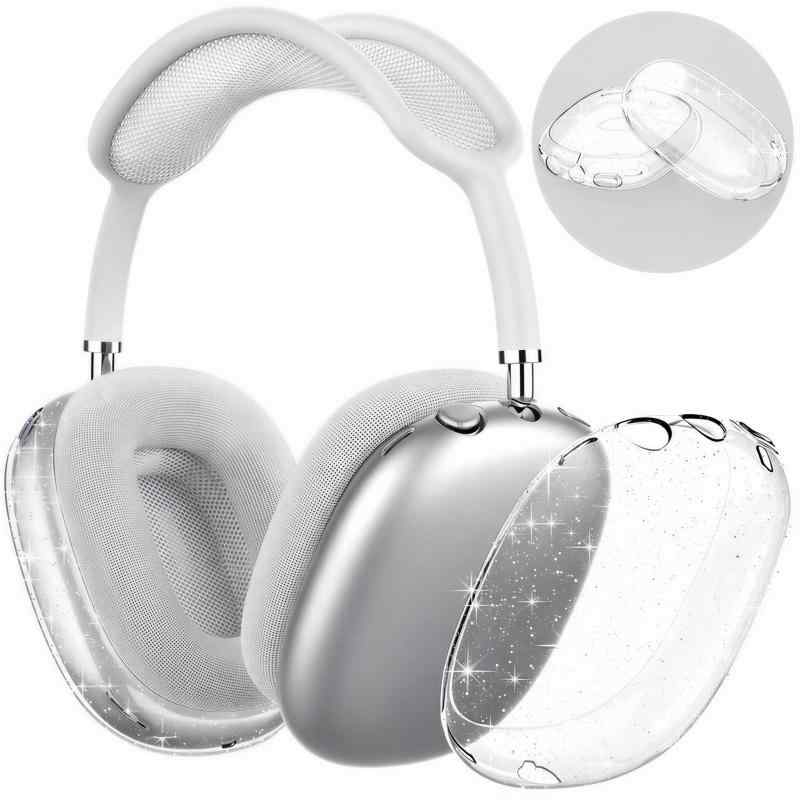 Rakuten - YCJDP 保護カバー AirPods Max 2 用ケース 柔らかいTPU透明で微細なラメ ケース 防水防塵 耐衝撃性 傷防止 耐久性 Max 2 ヘッドホン用保護カバー薄型 (微細なラメ)