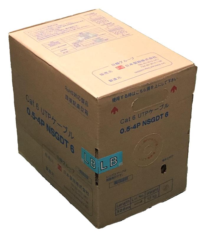 日本製線 Cat6 LANケーブル（300m巻き） NSGDT6 0.5mm-4P