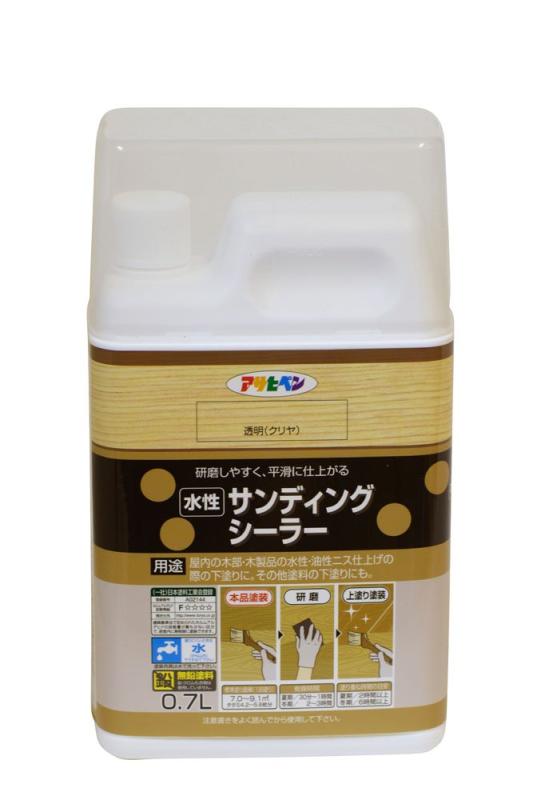 アサヒペン 水性サンディングシーラー 透明（クリヤ）