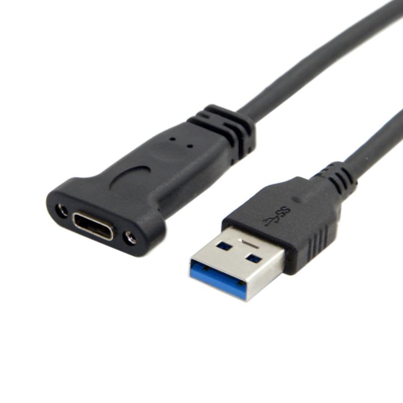 cablecc USB-C USB 3.1 Type C オス-メス 延長データケーブル ノートパソコン タブレット 携帯電話用 2m
