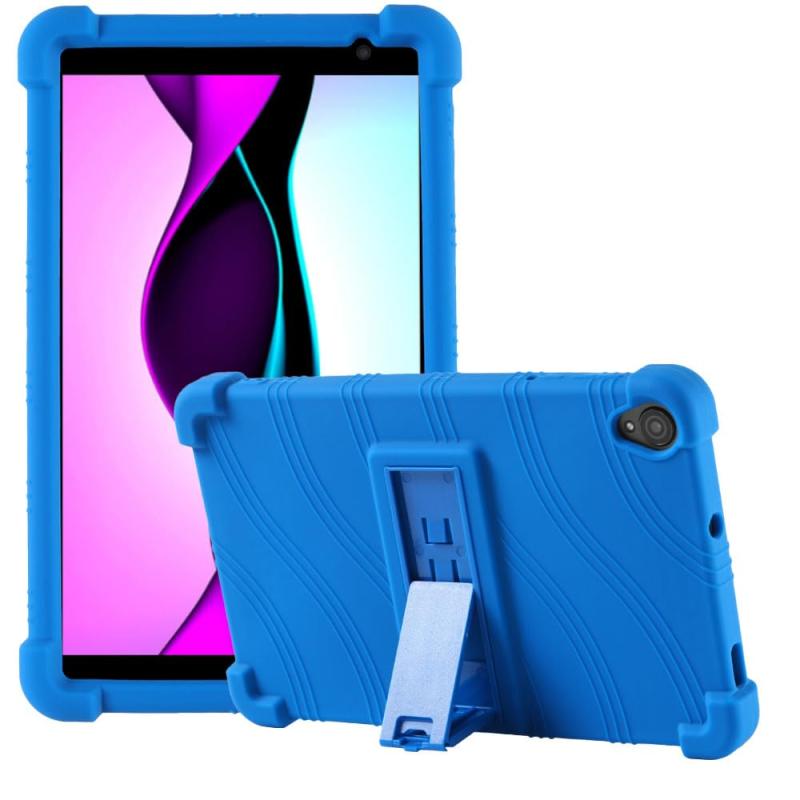 HAOVM M8/HAOVM M8 Plus 8インチ タブレット ケース【HVUYAL】ソフト シリコン ケース 耐衝撃 防滑 脱着簡単なシリコン保護カバー HAOVM M8/HAOVM M8 Plus用 スマートカバー(ブルー)