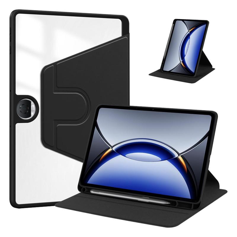 Oppo Pad 3 Pro/OnePlus Pad Pro 用 ケース カバー 保護ケース タブレットケース【NOUKAJU】 12.1インチ カバー タブレット収納ケース 360°回転スタンド機能 タッチペン収納機能 耐衝撃 傷つけ防止 角度