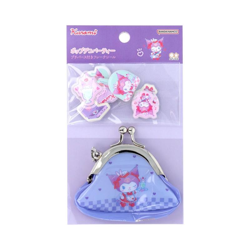 乐天商城 - サンスター文具(Sun-Star Stationery) クロミ サンリオキャラクターズ グッズ フレークシール プチパース付き ポップデコパーティ S8817308
