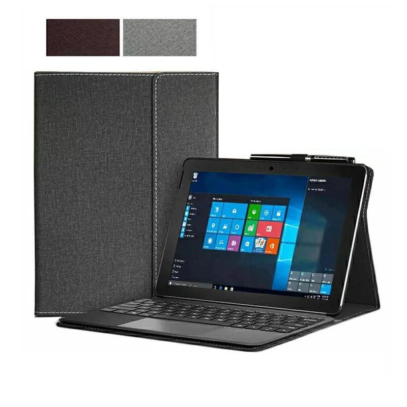 [90日品質] Microsoft Surface go go2 go3専用ケース 10インチカバー 手帳型 高級PUレザーケース 薄型軽量 全面保護 耐衝撃 取付簡単 シンプル タブレットケースキーボード用ペンスロット付きフの商品画像