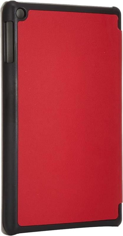 GLOW Amazon Fire HD8 3折りケース 3点セット【保護フィルム＆タッチペン付】 レッド 7541-17