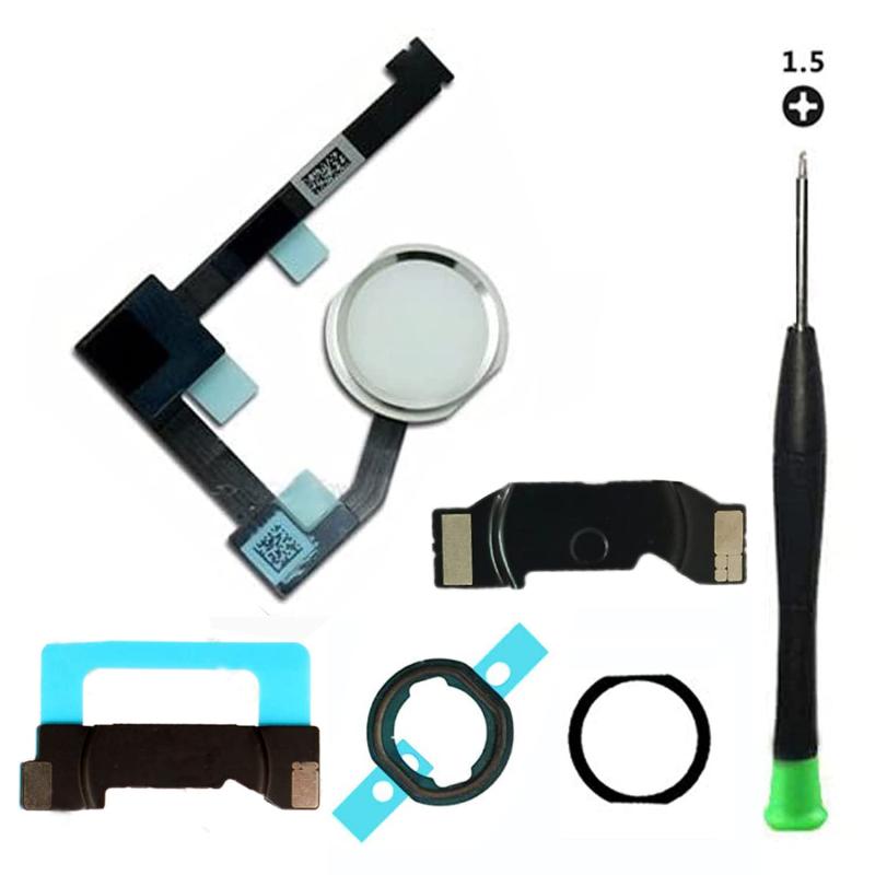 TPhaelay ホームボタン交換品iPad のみに適すフレックスリボンケーブルコネクタとドライバー