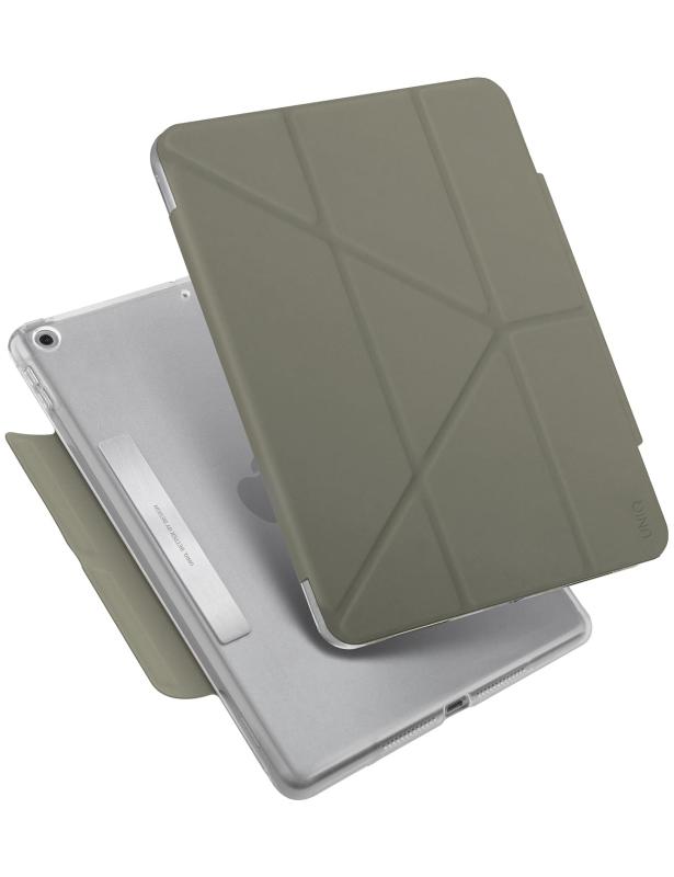 UNIQ iPad ケース 10.2インチ対応 2021/2020/2019モデル 3段階調節スタンド機能 軽量 耐衝撃 カバー CAMDEN