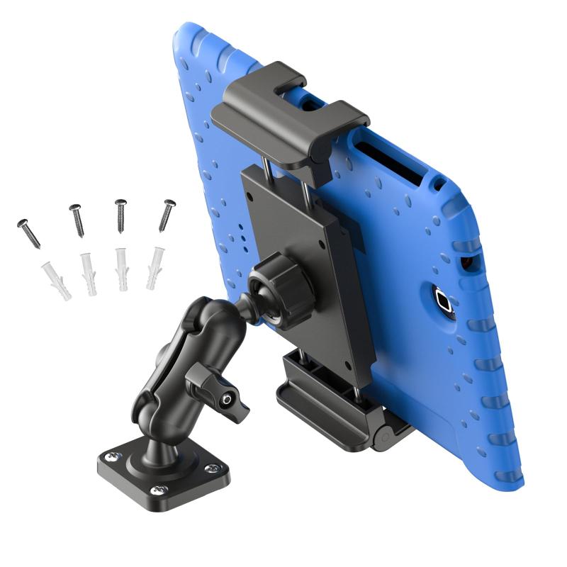 PLDHPRO タブレットホルダー 車・壁掛け タブレット&amp;スマホ兼用スタンド ビス取付 安定性最高 5.1-..