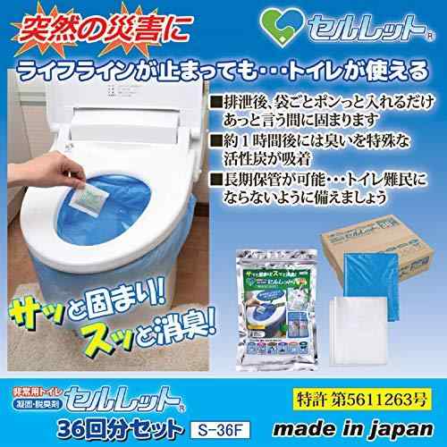 平井工具 BROWN 非常用トイレ セルレット 36回分セット S-36F komorebishop-10116320 木漏れ日ショップ サンプル画像2