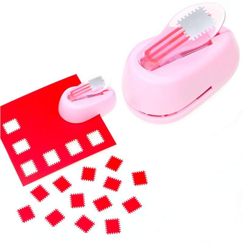 切手ボーダー ペーパーパンチ クラフトパンチ 穴あけパンチ 四角 ペーパーパンチャー ポータブル 簡単..