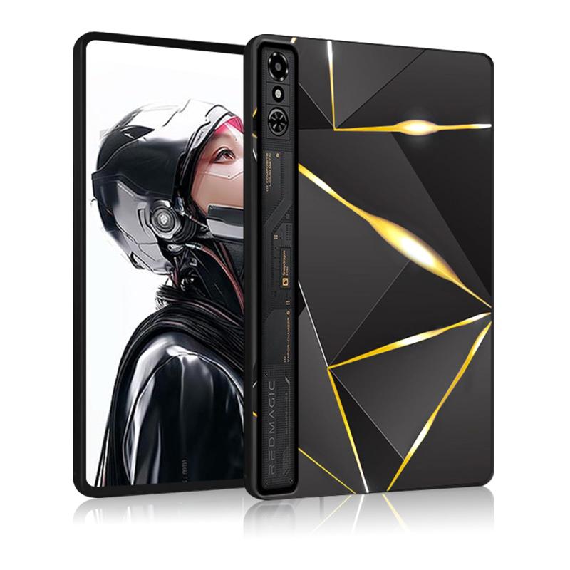 For REDMAGIC ゲーミングタブレット 3 Pro ケース カバー 背面ケース スリム 傷つけ防止 保護バンパー 超軽量 上質TPU シンプル 衝撃吸収 着脱簡単 薄 ZTE RedMagic Tablet 3 Pro対応（ブルー）