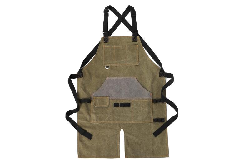 Rakuten - [Chaiclo] デニム エプロン キャンプ アウトドア 屋外 DIY 作業用 メンズ レディース カジュアル キッチン レストラン ショップ カフェ 作業着 綿の 厚手 apron