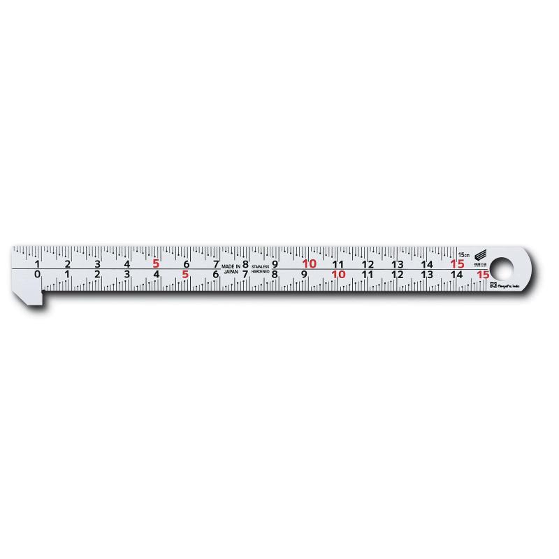 Rakuten - 新潟精機(Niigataseiki) SK 日本製 フック付スケール 快段目盛 150mm