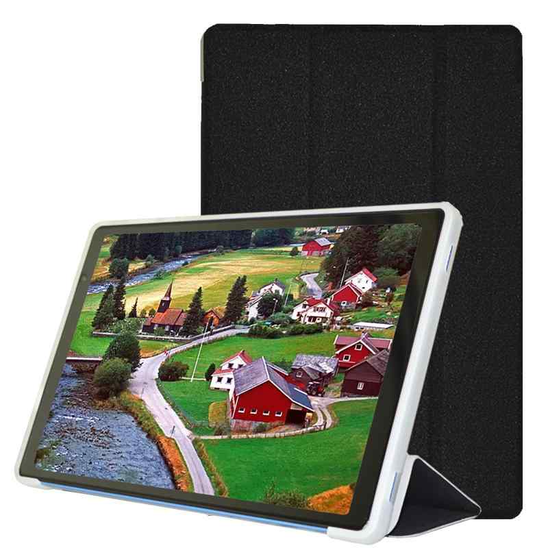 FOR TECLAST P26T 10インチ PU 材質カバー FOR TECLAST P26T ケース 軽量 薄型 FOR TECLAST P26T 10インチ 耐衝撃 全面保護型 カバースタンド機能付きPCduoduo (ブラック)