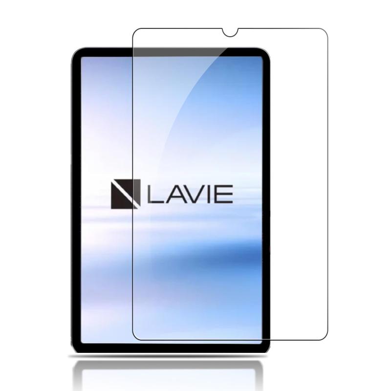 LAVIE Tab T8 (T0855/KAS, TAB08/H05) 用 ガラスフィルム 8.7ンチ 強化ガラス SpinoArmor 硬度9H 耐衝撃 飛散防止 貼り付け簡単自動吸着 気泡ゼ ロ指紋防止 ラウンドエッジ加工 目の疲れ軽減 ケースに干涉