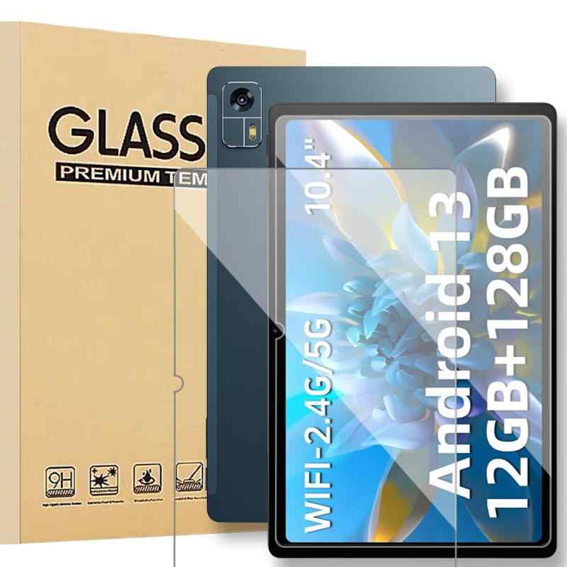 【E-COAST】2枚入り Fivahiva F1036 用のガラスフィルム ガラスフィルム Fivahiva Android13 10.4インチ 液晶保護ガラスフィルム 硬度9H 超薄型 高透過率 自動吸着 スクラッチ防止