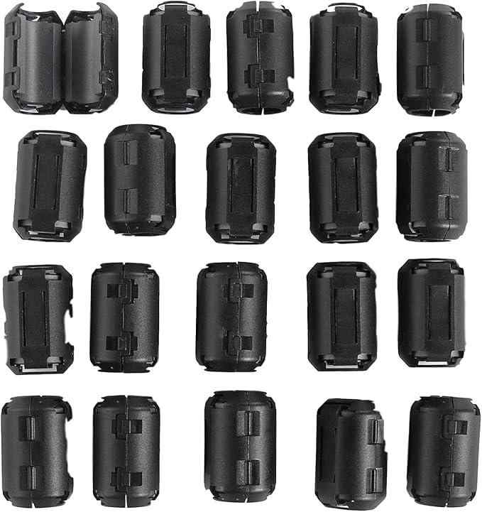 Rakuten - ノイズ カット ケーブル クリップ フェライトコア 内径 9mm 20個セット