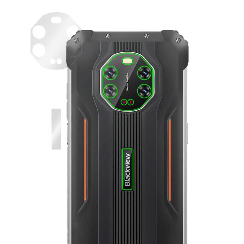 ミヤビックス Blackview BV8800 用 光沢 リアカメラ部 保護フィルム 防指紋 防気泡 日本製 OverLay Bri..