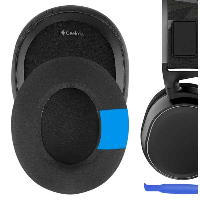 Geekria イヤーパッド Comfort 互換性 パッド スティールシリーズ SteelSeries Arctis 1/ 3/ 5/ 7/ 7+/ 7P/ 7P+/ 7X/ 7X+/ 9/ 9X, Arctis Pro/Prime ヘッドホンに対応 パッド イヤー/イヤーカップ (冷却ジェル/ブラック)高品質の メモリーフォーム と 冷却ジェル で作られたイヤーパッドです。古くなったイヤーパッドを交換できます。新しいイヤーパッドに交換して、耳をより快適にします。スティールシリーズ SteelSeries Arctis 1, Arctis 3, Arctis 5, Arctis 7, Arctis 7+, Arctis 7P, Arctis 7P+, Arctis 7X, Arctis 7X+, Arctis 9, Arctis 9X, Arctis Pro, Arctis Prime と対応でき、耐久性と柔軟性のある優れたイヤーパッドです。パッケージ内容：イヤーパッド X 1ペア