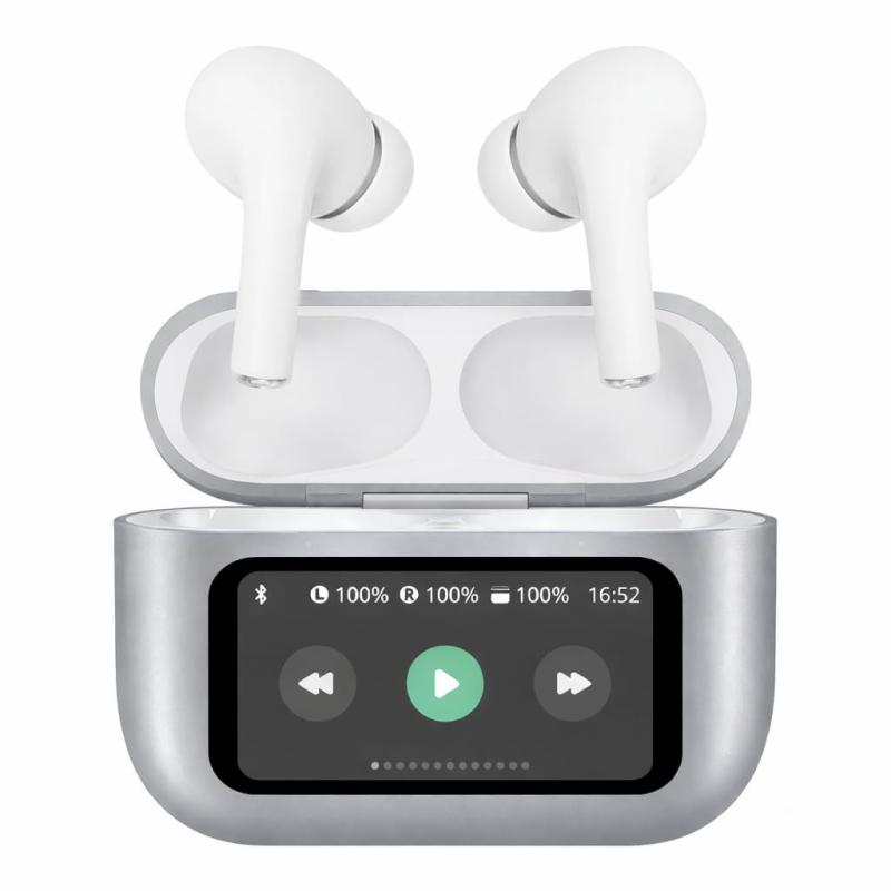 ワイヤレスイヤホン【2026年最先端Bluetooth6.1】ブルートゥース イヤホン 多機能タッチスクリーン ANC アクティブノイズキャンセル HiFi音質 重低音 瞬時接続 Type-C 急速充電 25時間の再生時間 小