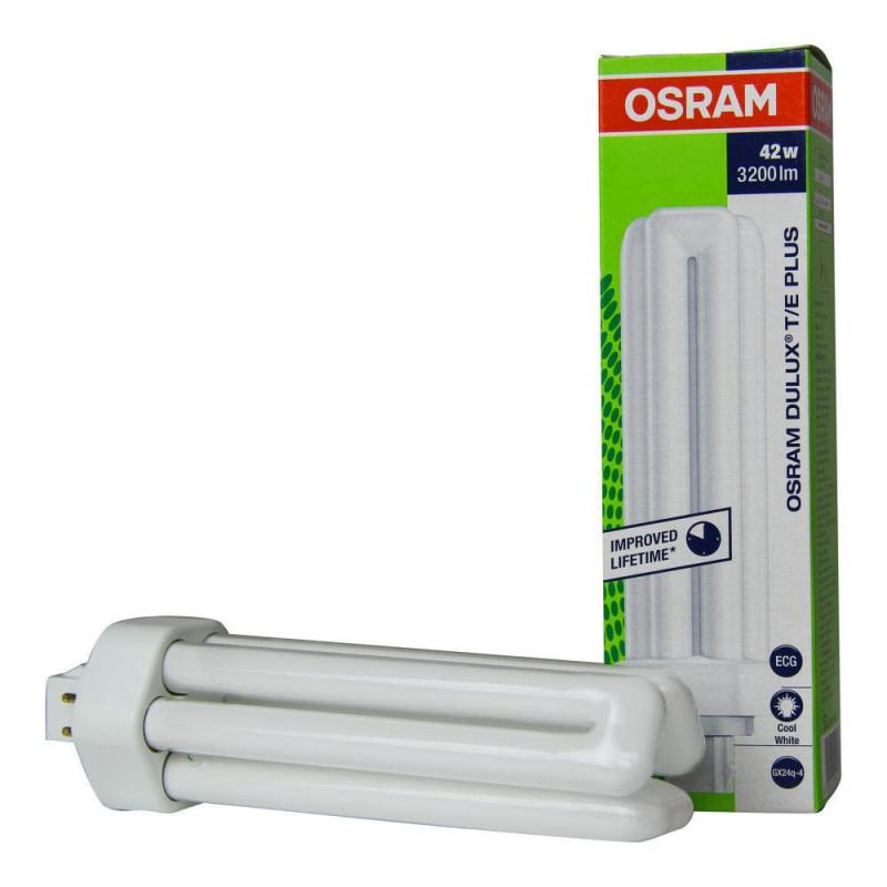 OSRAM コンパクト形蛍光ランプ(蛍光灯) DULUX T/E PLUS 長寿命形 42形 白色 【単品】 DULUX T/E PLUS 42W/840 (FHT42EX-W)