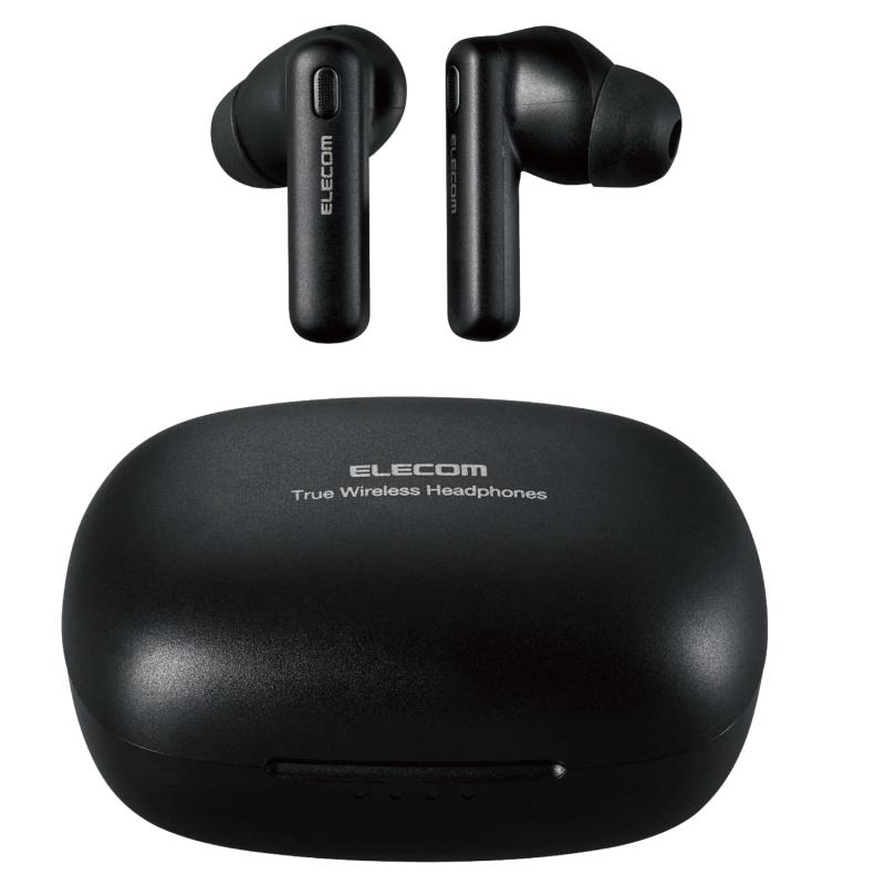 エレコム ワイヤレスイヤホン Bluetooth5.2 ノイズキャンセリング対応 AAC対応 軽量 完全ワイヤレス カナル型 komorebishop-10194842 木漏れ日ショップ パッケージ画像