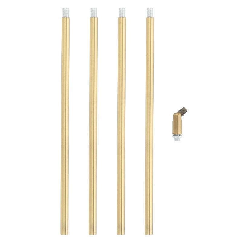 PATIKIL スレッド延長ロッド 4セット12&quot; M10 x 1mm ファ インスレッドランプパイプとランプパイプニップル ペンダントライトアイランド照明シャンデリアステム用 傾斜パティ オアダプター 仕様：素材：金属；カラー：ブロンズ；ファ インスレッドサイズ：M10 x 1mm；ランプ延長ロッドサイズ：300 x 11mm / 11.8 x 0.4&quot;（長さ×外径）；ランプパイプニップル長さ：25mm / 1&quot;；パッケージリスト：ランプ延長ロッド4個、ランプパイプニップル4個、傾斜パティ オアダプター1個用途：これらのランプ延長ロッドとランプパイプニップルキットは、パティ オランプ、シャンデリア、ペンダントライト、壁ランプ、ミラーランプ、アイランド照明器具などを修理、延長、DIY製作するための一般的な照明器具アクセサリーです。利点：耐久性のある素材：耐久性のある金属素材で作られたこのランプ延長ロッドは、しっかりと頑丈で、変形や損傷なくさまざまな照明器具をしっかりとサポートするための大きな耐荷重能力を持っています。長寿命：表面は高温焼付塗装処理されており、酸化、湿気、錆に耐え、長期使用後も錆びないことをします。取扱説明：M10ファ インスレッドはほとんどのランプに適合します。他の工具は必要ありません。各ランプ延長ロッドは両端に2本のスレッドパイプを接続できます。傾斜パティ オアダプターは180/360度回転し、ワイヤーは中心の穴を簡単に通過できます。注意：購入前にスレッドサイズを確認してください。