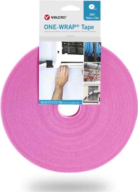 ヴェルクロ[[R上]] ONE-WRAP[[R上]] テープ 幅25mm×長さ25m 紫 VEL-OW64159(3)