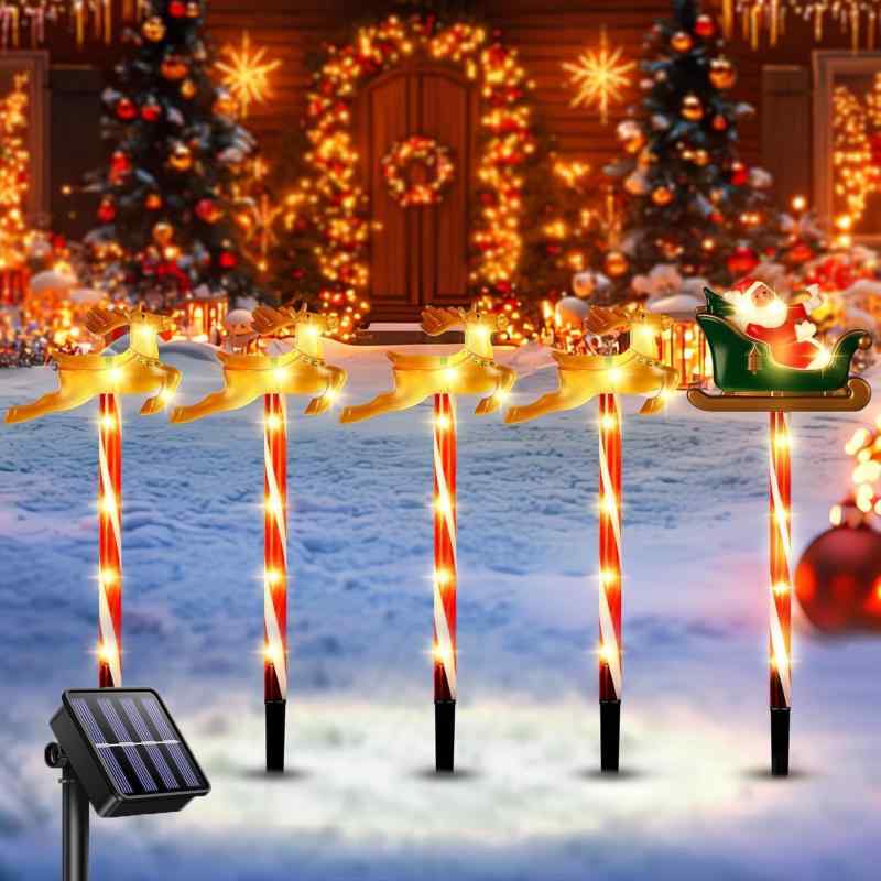 楽天市場】クリスマスソーラーイルミネーション置物の通販
