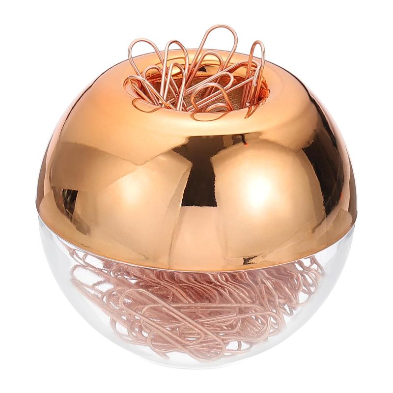 PATIKIL マグネット式ペーパークリップホルダーディスペンサー 大容量 マグネット式 トップラウンドペーパークリップオーガナイザー 10..