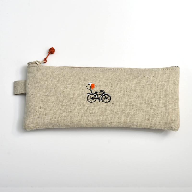 Rakuten - コンサイス ペンケース 布のペンケース 自転車 薄茶 547600