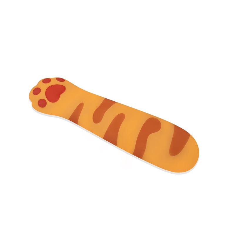 リストレスト 猫の爪状手首クッション ストレス解放 疲労低減 底面に滑り止め 人間工学デザイン キーボード用リストレスト メモリー綿