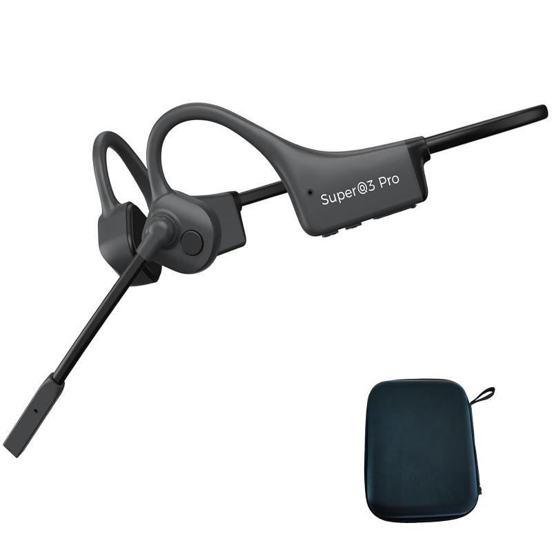 骨伝導イヤホン Bluetooth マイク付き 耳掛け式 こつでんどう イヤホン 耳を塞がない オープンイヤー ノイズキャンセリング 通話専用 クリアな通話体験
