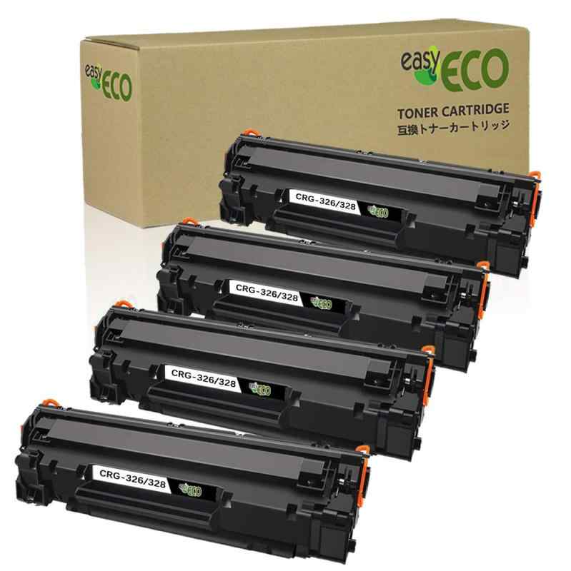 EasyECO Canon(キャノン) CRG-328 CRG-326 汎用・互換トナーカートリッジ ブラック 4本セット 対応プリンタ： LBP6200 LBP6240 LBP6230 MF4580dn MF4570dn MF4550d MF4450
